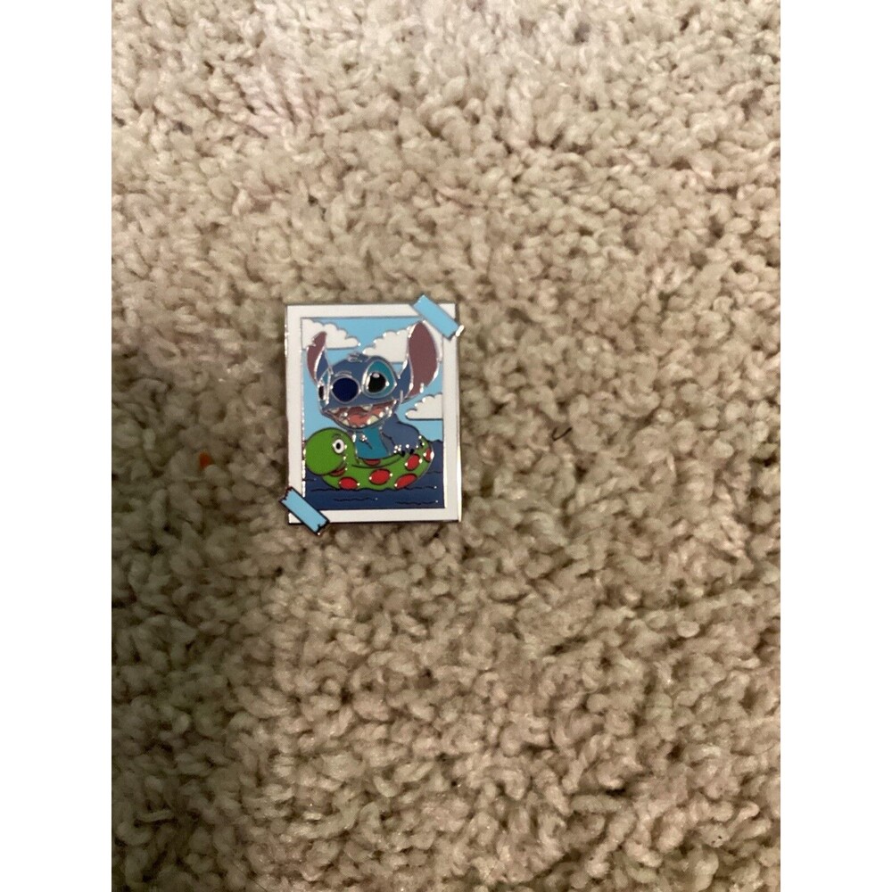 Disney Parks Stitch Mystery Box Pin Lilo and Stitch Pool Float Photograph Pin